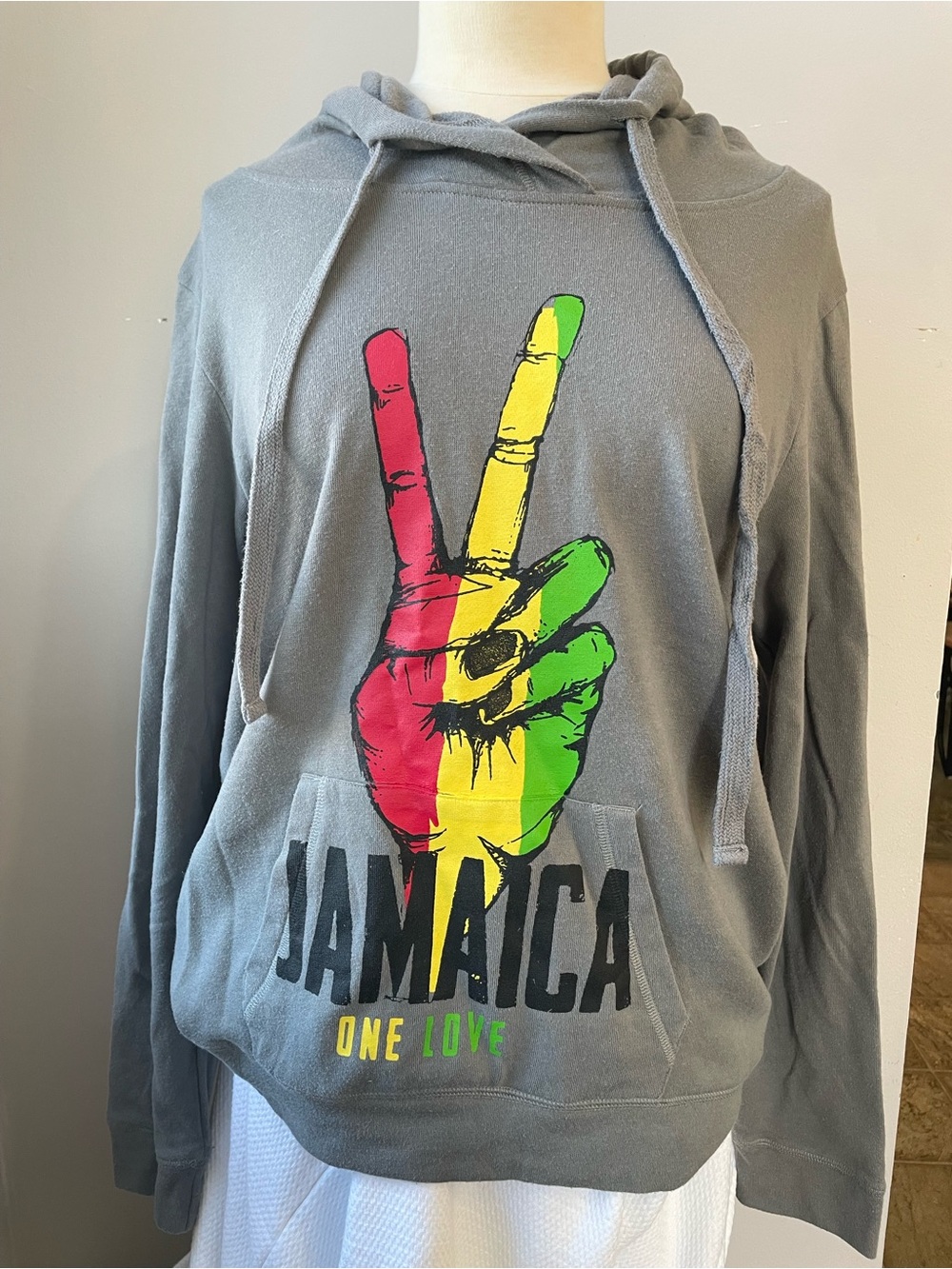 Pink Pineapple Jamaica "One Love" Grey Hoodie - Picture 2 of 7